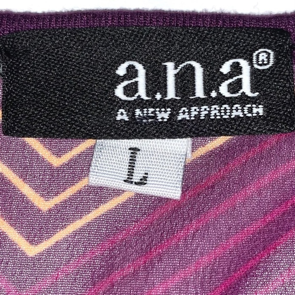 ANA L purple knit front sheer back sleeveless top - Picture 15 of 16